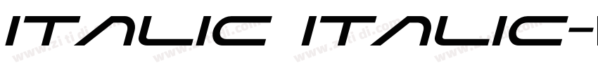 italic italic字体转换